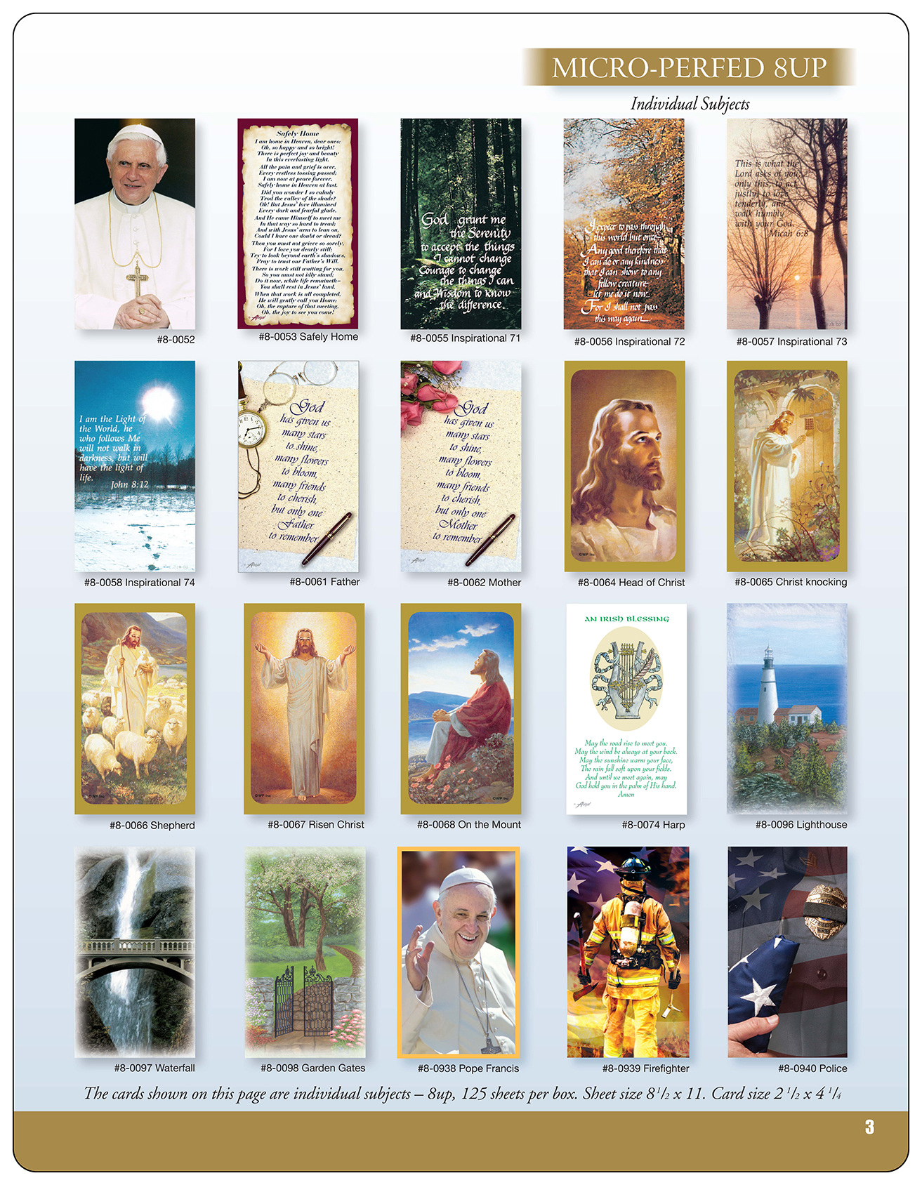 Prayer Cards - Abigal Press
